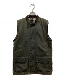 Barbour（バブアー）の古着「WESTMORLAND オイルドベスト」｜オリーブ