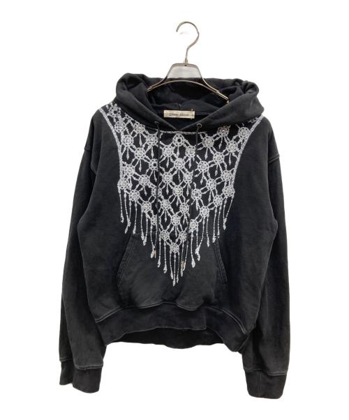 TANAKADAISUKE（タナカダイスケ）TANAKADAISUKE (タナカダイスケ) 《STUDIOUS別注》rhombus metal print bijou hoodie ブラック サイズ:FREEの古着・服飾アイテム