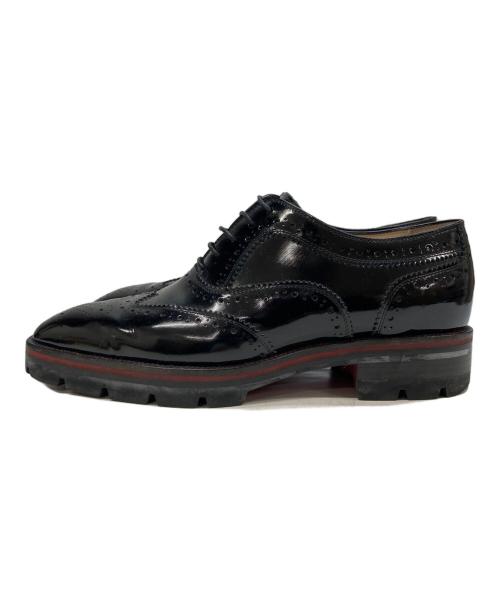 Christian Louboutin（クリスチャン・ルブタン）Christian Louboutin (クリスチャン・ルブタン) エナメルウィングチップシューズ ブラック サイズ:36の古着・服飾アイテム