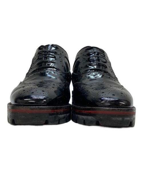 Christian Louboutin（クリスチャン・ルブタン）Christian Louboutin (クリスチャン・ルブタン) エナメルウィングチップシューズ ブラック サイズ:36の古着・服飾アイテム