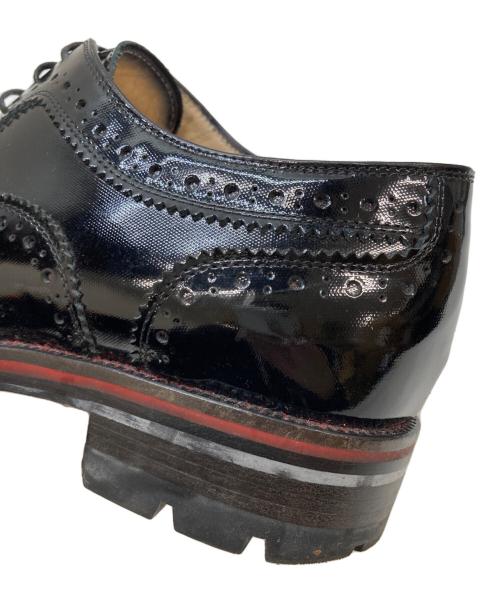 Christian Louboutin（クリスチャン・ルブタン）Christian Louboutin (クリスチャン・ルブタン) エナメルウィングチップシューズ ブラック サイズ:36の古着・服飾アイテム