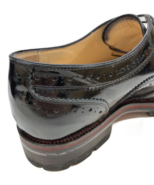 Christian Louboutin（クリスチャン・ルブタン）Christian Louboutin (クリスチャン・ルブタン) エナメルウィングチップシューズ ブラック サイズ:36の古着・服飾アイテム