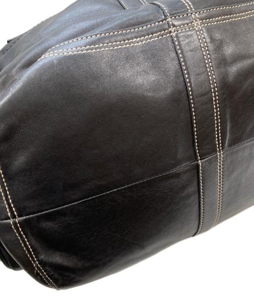 COACH（コーチ）COACH (コーチ) 2WAYレザートートバッグ ブラックの古着・服飾アイテム