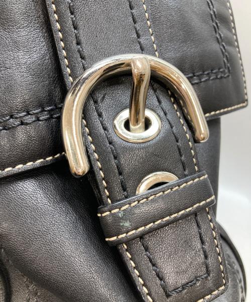 COACH（コーチ）COACH (コーチ) 2WAYレザートートバッグ ブラックの古着・服飾アイテム