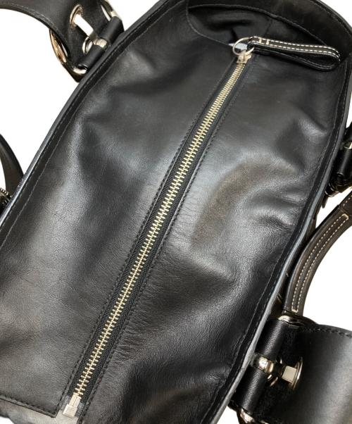 COACH（コーチ）COACH (コーチ) 2WAYレザートートバッグ ブラックの古着・服飾アイテム