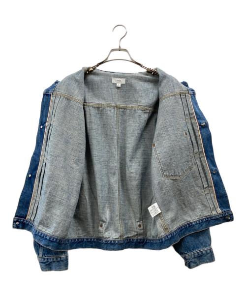 HYKE（ハイク）HYKE (ハイク) DENIM JACKET TYPE 1/REGULAR FIT ブルー サイズ:XLの古着・服飾アイテム
