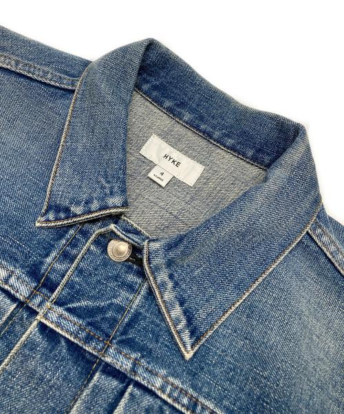 HYKE（ハイク）HYKE (ハイク) DENIM JACKET TYPE 1/REGULAR FIT ブルー サイズ:XLの古着・服飾アイテム
