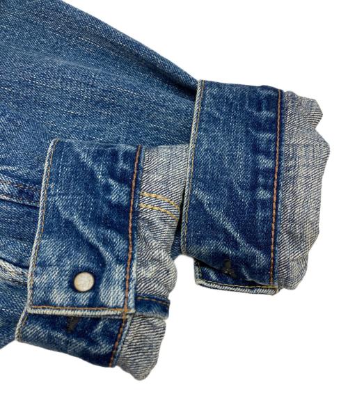 HYKE（ハイク）HYKE (ハイク) DENIM JACKET TYPE 1/REGULAR FIT ブルー サイズ:XLの古着・服飾アイテム