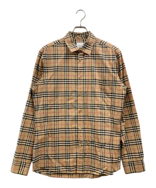 BURBERRY（バーバリー）BURBERRY (バーバリー) ノバチェックシャツ ベージュ サイズ:Mの古着・服飾アイテム