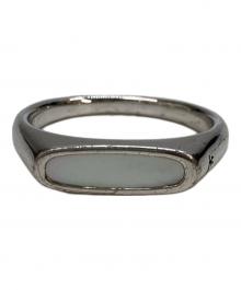 TOM WOOD（トムウッド）の古着「MARIO RING White MOP」｜シルバー