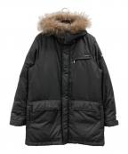 BURBERRY BLACK LABELバーバリーブラックレーベル）の古着「フォックスファーダウンジャケット」｜ブラック