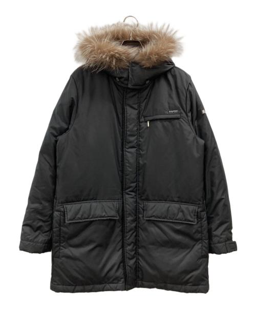 BURBERRY BLACK LABEL（バーバリーブラックレーベル）BURBERRY BLACK LABEL (バーバリーブラックレーベル) フォックスファーダウンジャケット ブラック サイズ:Mの古着・服飾アイテム
