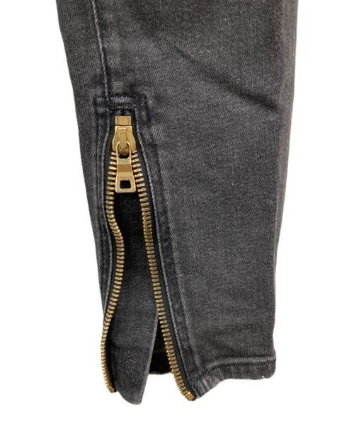 BALMAIN（バルマン）BALMAIN (バルマン) バイカースキニーデニムパンツ ブラック サイズ:表記なし（実寸参照）の古着・服飾アイテム