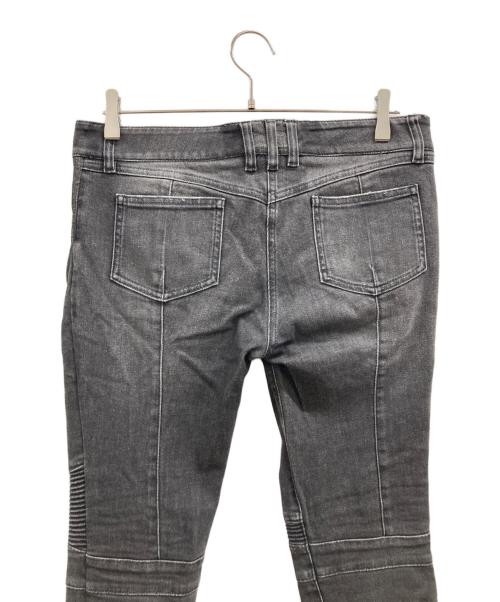 BALMAIN（バルマン）BALMAIN (バルマン) バイカースキニーデニムパンツ ブラック サイズ:表記なし（実寸参照）の古着・服飾アイテム