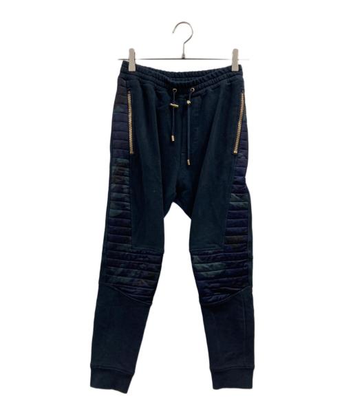 BALMAIN（バルマン）BALMAIN (バルマン) Camouflage Panel Trackpants/カモフラージュパネル トラックパンツ ネイビー サイズ:XSの古着・服飾アイテム