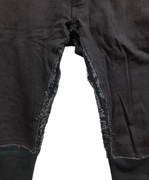 BALMAIN（バルマン）BALMAIN (バルマン) デニムスウェットトラックパンツ ブラック サイズ:XSの古着・服飾アイテム