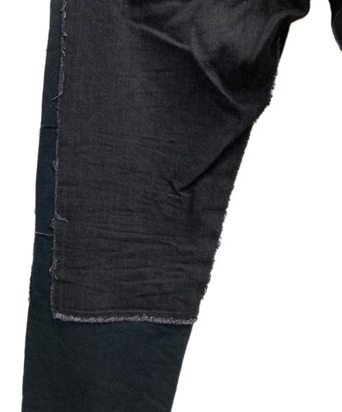 BALMAIN（バルマン）BALMAIN (バルマン) デニムスウェットトラックパンツ ブラック サイズ:XSの古着・服飾アイテム