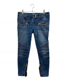 BALMAIN（バルマン）の古着「バイカーデニムパンツ」｜インディゴ