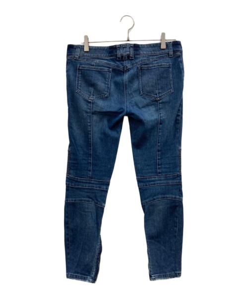 BALMAIN（バルマン）BALMAIN (バルマン) バイカーデニムパンツ インディゴ サイズ:38の古着・服飾アイテム