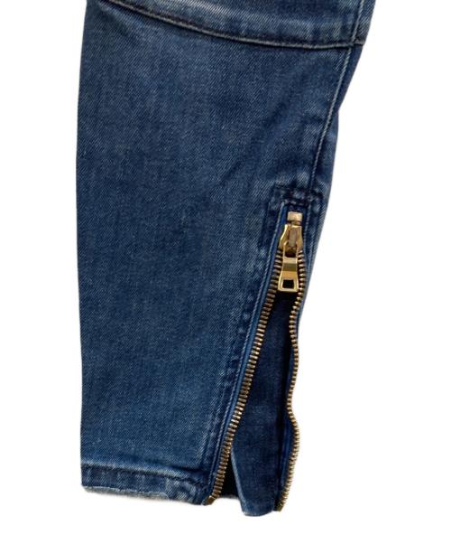 BALMAIN（バルマン）BALMAIN (バルマン) バイカーデニムパンツ インディゴ サイズ:38の古着・服飾アイテム