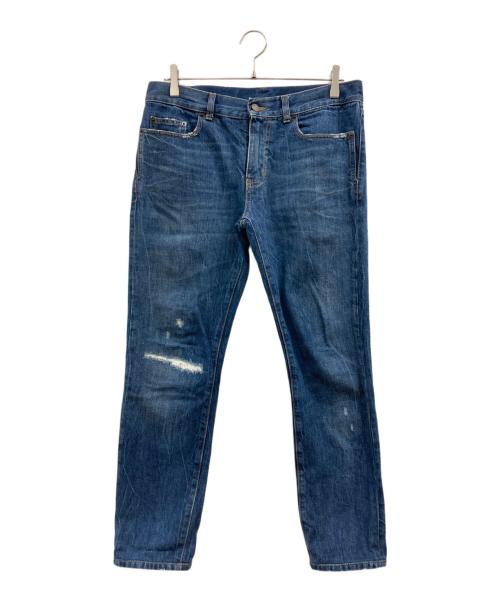 Saint Laurent Paris（サンローランパリ）Saint Laurent Paris (サンローランパリ) ダメージ加工デニムパンツ インディゴ サイズ:30の古着・服飾アイテム