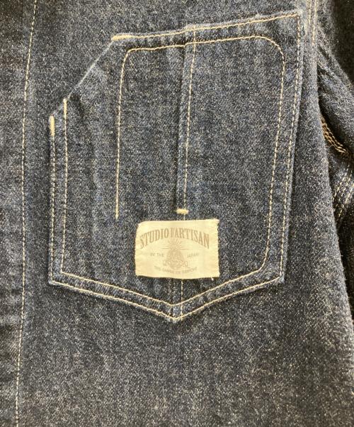 STUDIO D'ARTISAN（ステュディオダルチザン）STUDIO D'ARTISAN (ステュディオダルチザン) COVERALL JACKET インディゴ サイズ:38の古着・服飾アイテム
