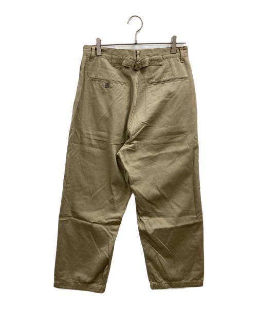 東洋エンタープライズ（トウヨウエンタープライズ）東洋エンタープライズ (トウヨウエンタープライズ) SELVEDGE WEAPON WIDE TROUSERS ベージュ サイズ:Sの古着・服飾アイテム
