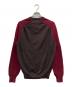 Maison Margiela (メゾンマルジェラ) 2TONE V-NECK KNIT ブラウンｘバーガンディー サイズ:1：22000円