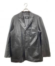 BOSS HUGO BOSS（ボス ヒューゴボス）の古着「レザーコート」｜ブラック
