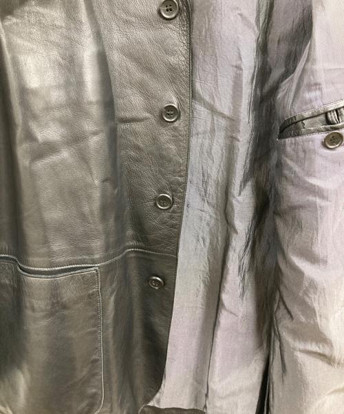 BOSS HUGO BOSS（ボス ヒューゴボス）BOSS HUGO BOSS (ボス ヒューゴボス) レザーコート ブラック サイズ:Mの古着・服飾アイテム