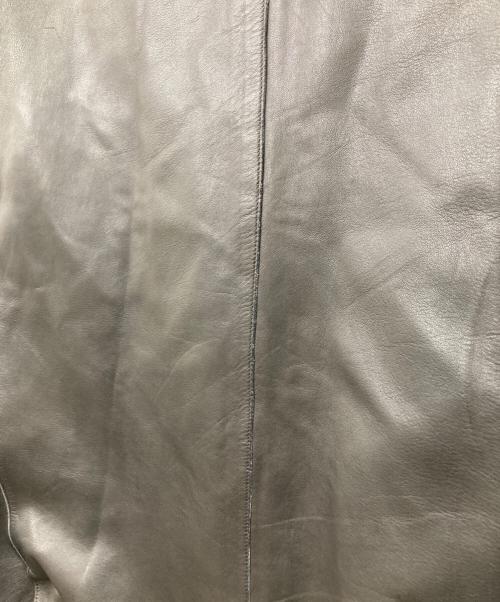 BOSS HUGO BOSS（ボス ヒューゴボス）BOSS HUGO BOSS (ボス ヒューゴボス) レザーコート ブラック サイズ:Mの古着・服飾アイテム