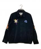 HOUSTONヒューストン）の古着「COTTON VELVETEEN VIETNAM JACKET」｜ブラック