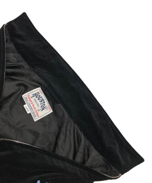 HOUSTON（ヒューストン）HOUSTON (ヒューストン) COTTON VELVETEEN VIETNAM JACKET ブラック サイズ:Lの古着・服飾アイテム