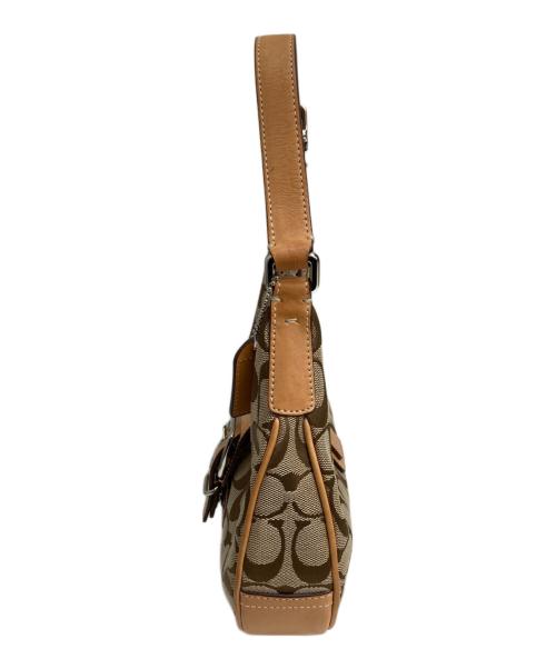 COACH（コーチ）COACH (コーチ) シグネチャーソーホーハンドバッグ ベージュの古着・服飾アイテム