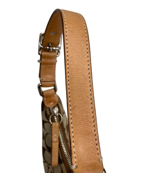 COACH（コーチ）COACH (コーチ) シグネチャーソーホーハンドバッグ ベージュの古着・服飾アイテム