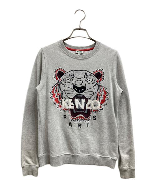 KENZO（ケンゾー）KENZO (ケンゾー) タイガー刺繍スウェット グレー サイズ:XSの古着・服飾アイテム