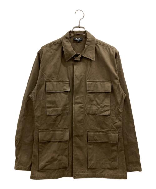 A.P.C.（アーペーセー）A.P.C. (アーペーセー) コットンカバーオール ブラウン サイズ:Sの古着・服飾アイテム