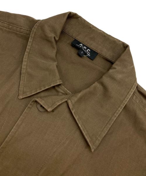 A.P.C.（アーペーセー）A.P.C. (アーペーセー) コットンカバーオール ブラウン サイズ:Sの古着・服飾アイテム
