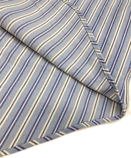 COMME des GARCONS HOMME（コムデギャルソン オム）COMME des GARCONS HOMME (コムデギャルソン オム) ストライプナンバリングシャツ ブラック×ブルー サイズ:Lの古着・服飾アイテム