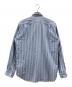 COMME des GARCONS HOMME (コムデギャルソン オム) ストライプナンバリングシャツ ブラック×ブルー サイズ:L：15000円