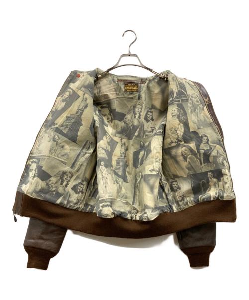 BUZZ RICKSON'S（バズリクソンズ）BUZZ RICKSON'S (バズリクソンズ) TYPE A-2 レザージャケット ブラウン サイズ:40の古着・服飾アイテム