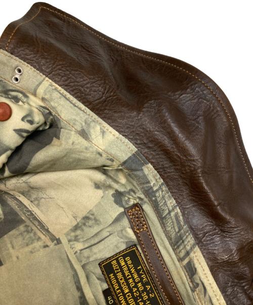 BUZZ RICKSON'S（バズリクソンズ）BUZZ RICKSON'S (バズリクソンズ) TYPE A-2 レザージャケット ブラウン サイズ:40の古着・服飾アイテム
