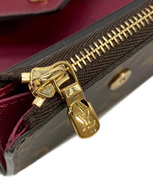 LOUIS VUITTON（ルイ ヴィトン）LOUIS VUITTON (ルイ ヴィトン) 3つ折り財布 ブラウン・レッドの古着・服飾アイテム