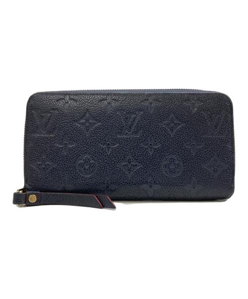 LOUIS VUITTON（ルイ ヴィトン）LOUIS VUITTON (ルイ ヴィトン) ラウンドファスナー財布 ネイビーの古着・服飾アイテム