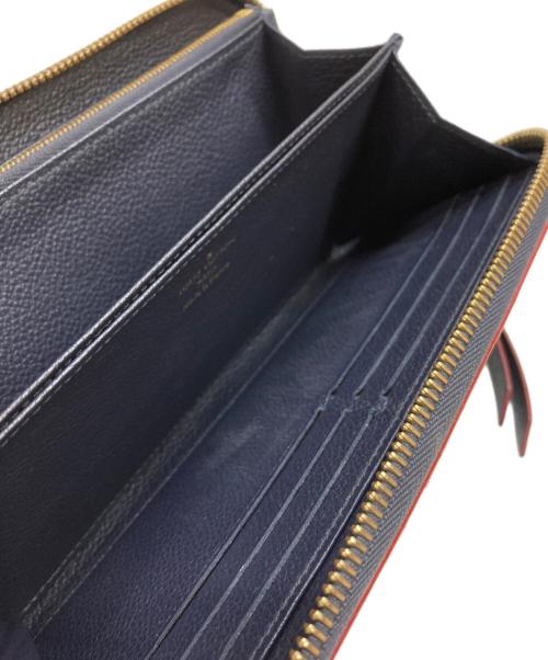 LOUIS VUITTON（ルイ ヴィトン）LOUIS VUITTON (ルイ ヴィトン) ラウンドファスナー財布 ネイビーの古着・服飾アイテム