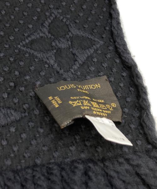 LOUIS VUITTON（ルイ ヴィトン）LOUIS VUITTON (ルイ ヴィトン) エシャルプ ロゴマニア マフラー ブラックの古着・服飾アイテム