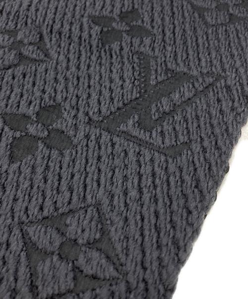 LOUIS VUITTON（ルイ ヴィトン）LOUIS VUITTON (ルイ ヴィトン) エシャルプ ロゴマニア マフラー ブラックの古着・服飾アイテム
