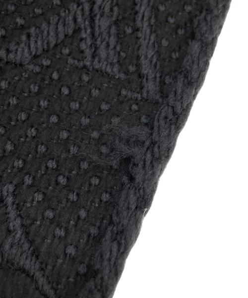 LOUIS VUITTON（ルイ ヴィトン）LOUIS VUITTON (ルイ ヴィトン) エシャルプ ロゴマニア マフラー ブラックの古着・服飾アイテム