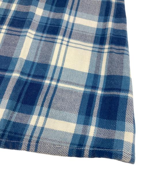 POLO RALPH LAUREN（ポロ・ラルフローレン）POLO RALPH LAUREN (ポロ・ラルフローレン) チェックシャツワンピース ブルー サイズ:8の古着・服飾アイテム