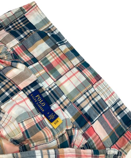 POLO RALPH LAUREN（ポロ・ラルフローレン）POLO RALPH LAUREN (ポロ・ラルフローレン) パッチワークシャツワンピース グリーン サイズ:6の古着・服飾アイテム